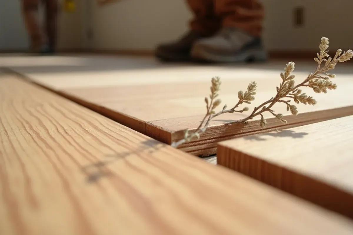 Edge and transition detail after engineered hardwood in Idaho Falls