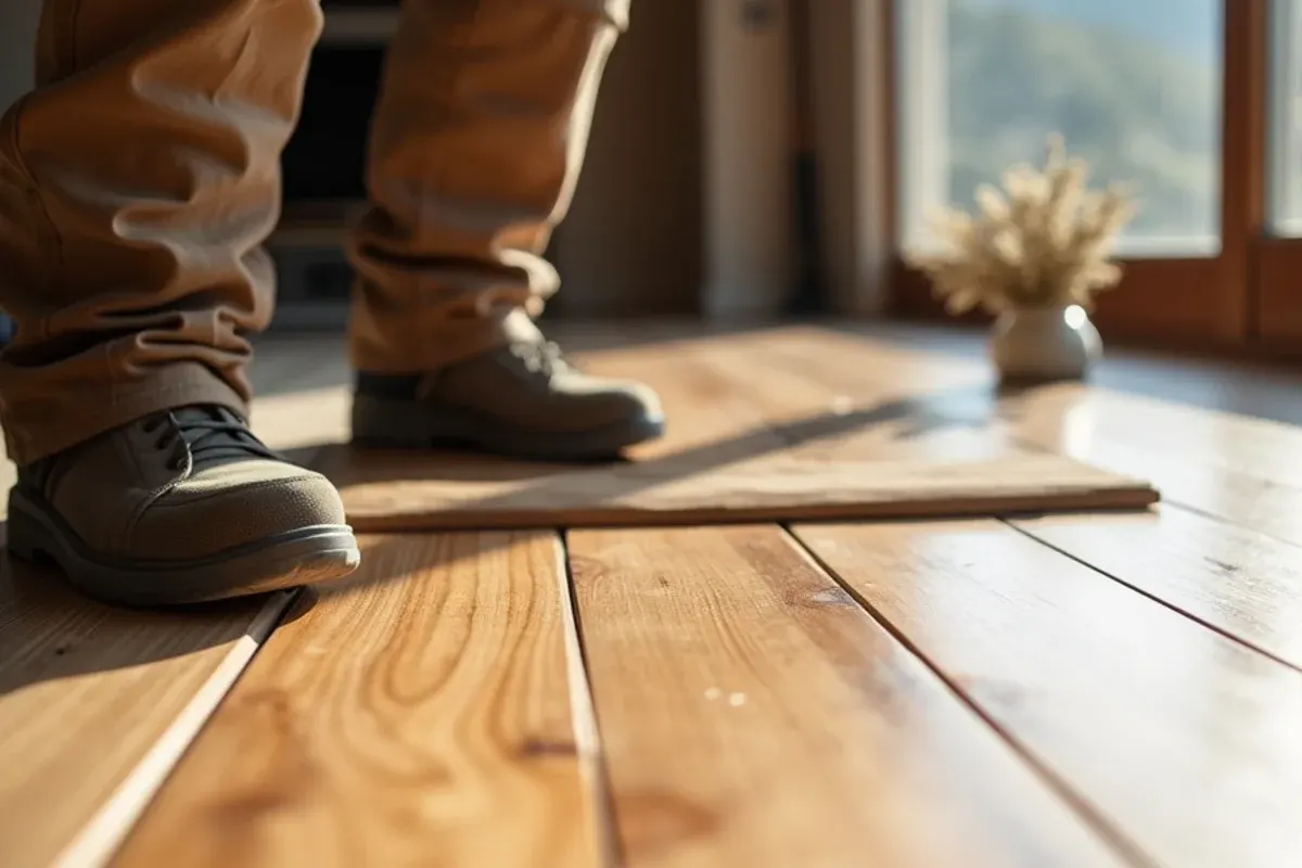 Finished detail from a lvp & lvt flooring project in Idaho Falls