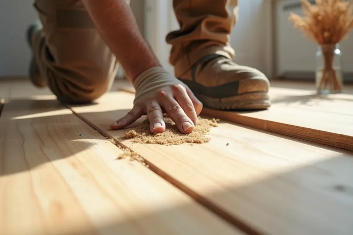 Finished detail from a fast move-in flooring project in Idaho Falls
