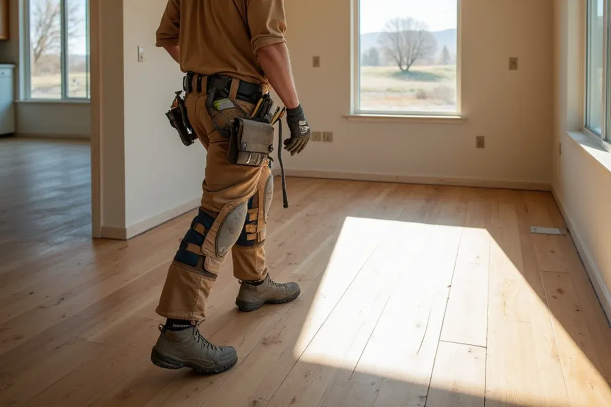 Typical home interior with new wood floors in Fremont County, Idaho