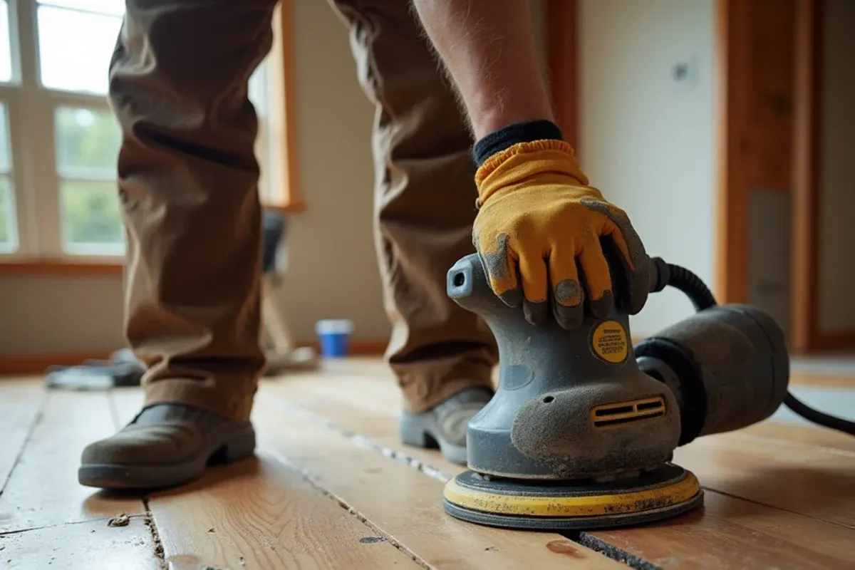Water-Damaged Floor Repair work in progress in an East Idaho home
